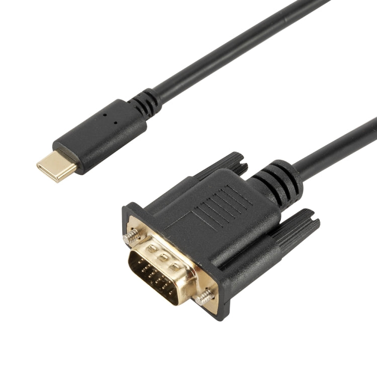 TC026 Cavo adattatore USB-C/Type-C maschio a VGA maschio da 1,8 m 1080P TC026 Cavo adattatore USB-C/Type-C maschio a VGA maschio da 1,8 m 1080P